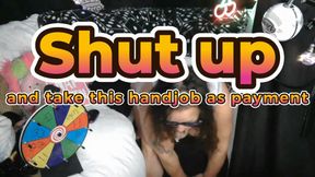 Shhh! 😂 Handjob "Payment" Gone Hilariously Wrong on Live Cam – Stroke & Giggle with Your Curvy MILF 😏💦