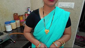 Hot indian bhabhi dever fucking in kitchen