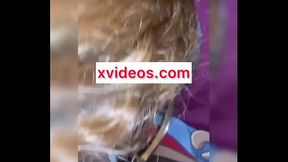 Freaky Ts sucking the cum from a BBC