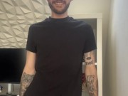 British Twink swings huge cock