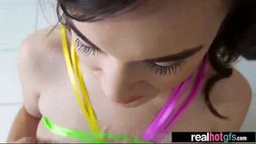 (paris lincoln) Teen Amateur GF Bang Hard In Hot Scene video-22