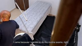 he went to the doctor to have his prostate examined, but the doctor stuck the strapon in his ass.