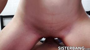 Slender blonde Dez Hansen gets deep penetration from stepbro's massive cock&#x1F346;