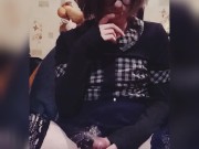Hattabi4ik Crossdresser Massive Self Pissing Femboy Fetish (Gold Rain)