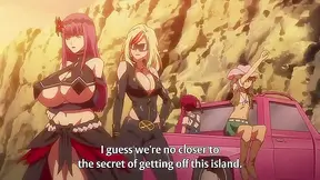 Lesbian Beauties Unleash Big Guns Against Busty Anime Temptresses