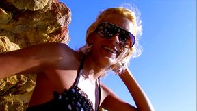 Sexy Cubanita Fucks On A Spanish Public Beach