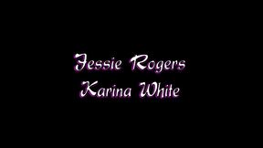 jessie rogers and karina white lesbian sex toy fingering