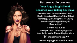 Your Angry Ex-Girlfriend Becomes Your Willing Sex Slave erotic audio preview -Singmypraise