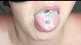 She milked my cock, swallowed it with very thirst, until she took cum in her mouth