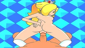 Daisy Teases Samus Rosalina in Steamy Lesbian Hentai Encounter