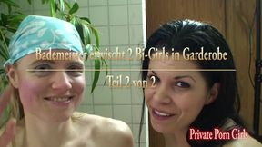 Lifeguard caught two bi-girls in locker room - Part 2