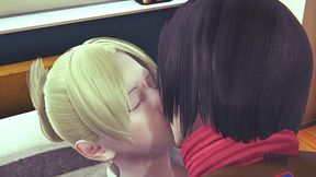 futa mikasa fucks historia - aot hentai