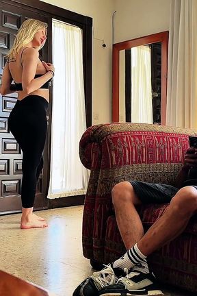 Yoga Pants and Cream Belly