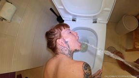 piss hungry slut gets used