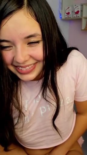 Thrilling moment from &quot;Sweet Salome Colucci shows how slutty she is while masturbating like crazy in her chair and shows&quot;