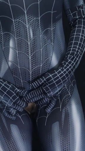Thrilling moment from &quot;AGAIN COSPLAY SPIDERMAN, EVEN IN ENTOT IT RUNS OUT UNTIL CROT INSIDE&quot;