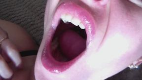 yawning huge throat, tonsils avi