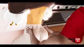 Final Fantasy Ix Hentai - Garnet Gets Fucked Against the Sink - Asian Japanese Manga Anime Hentai 3D Porn