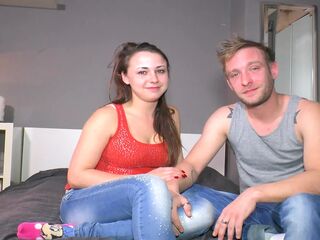 Tattooed German honeys share a large shlong in hawt three-some