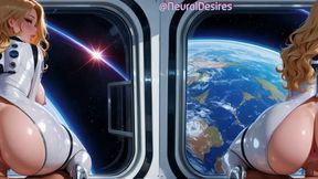 big tit blonde in space (side-by-side vr) ~ ai-generated