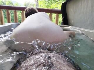 Hawt preggo big beautiful woman wife gets creampied in sexy tub