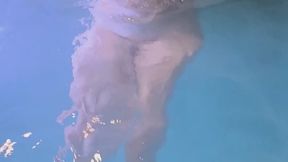 Naked In Pool Anal Plug Underwater Holding Your Breath Control Swimming Dive