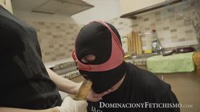 Pegging Stepson with STRAPON for being a smells panties pig