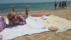 Stepbro Controls Lovens Lush Making Me Orgasm on Public Beach