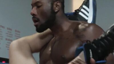 Redhead white guy moans as black stallion drill his butthole