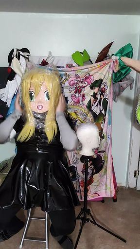 Quick Kigurumi Double Layered breathplay in PVC Dress Cosplay