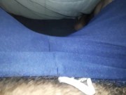 ASMR Scratching hairy pubes (headphones on) - no dick