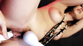 ”Cum splattered Maria Ozawa licks & sucks cum off her titties”