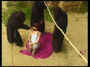 Redhead girls banged in ritual orgy