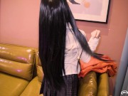 Yumeku Jabamiu / Kakegurui Cosplay Sex Scene by miuzxc