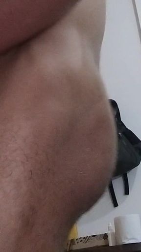 Handjob and Self-sucking