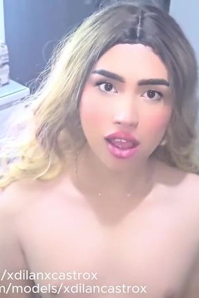 Cute Femboy Fucks Bareback with Hetero, He Comes Inside Her Ass. Creampie