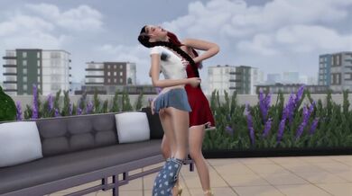 Red Head Step Sis Destroys Asian Teen While Eating Pussy Fingering Big Ass Big Boobs Sim 4 Animation