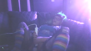 Just blowing clouds and looking cute