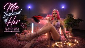 Me Instead of Her. We Both Know How This Ends - Home wrecker POV - Homewrecking - Findom - BM fantasy - Shiny dress - Pink hair - brat girls JOI