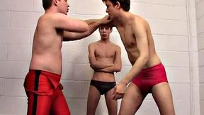 Skinny retro jock doggyfucking BF