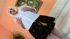 German blonde granny takes huge cock