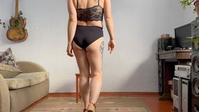 workout with your right heel up and down raises , 15-20 second hold up raises, bouncing aV