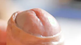 Edging and leaking precum before a slow cum flow