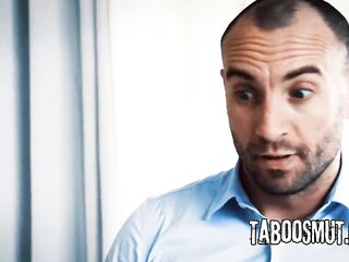 Blond Teen Has Sex With Mature Man As A Payback For Hitting His Car