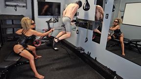 FEMDOM Workout with Ballbusting Bianca