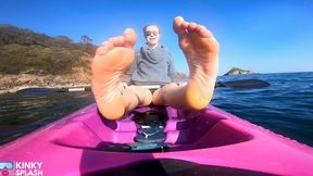 Bare Feet JOI Kayak Tease – Risky Outdoor Soles in Public - AVI