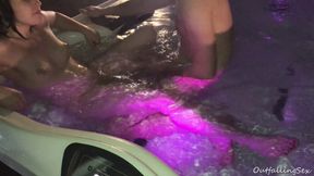 Teens fuck in the jacuzzi &ndash; underwater sex in pool