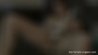 Horny Babe with Big Natural Breasts Masturbates to Orgasm
