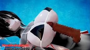 爆乳キョンシーのパイズリ