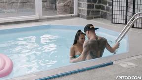 ”Asian Babe Polly Pons Couldnt Resist From Pool Boy Big Dick”